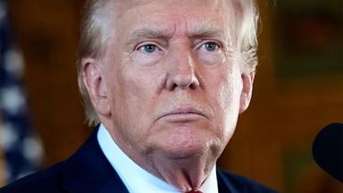 Der ehemalige US-Präsident Donald Trump, aufgenommen am 08.08.2024 in Palm Beach (USA)