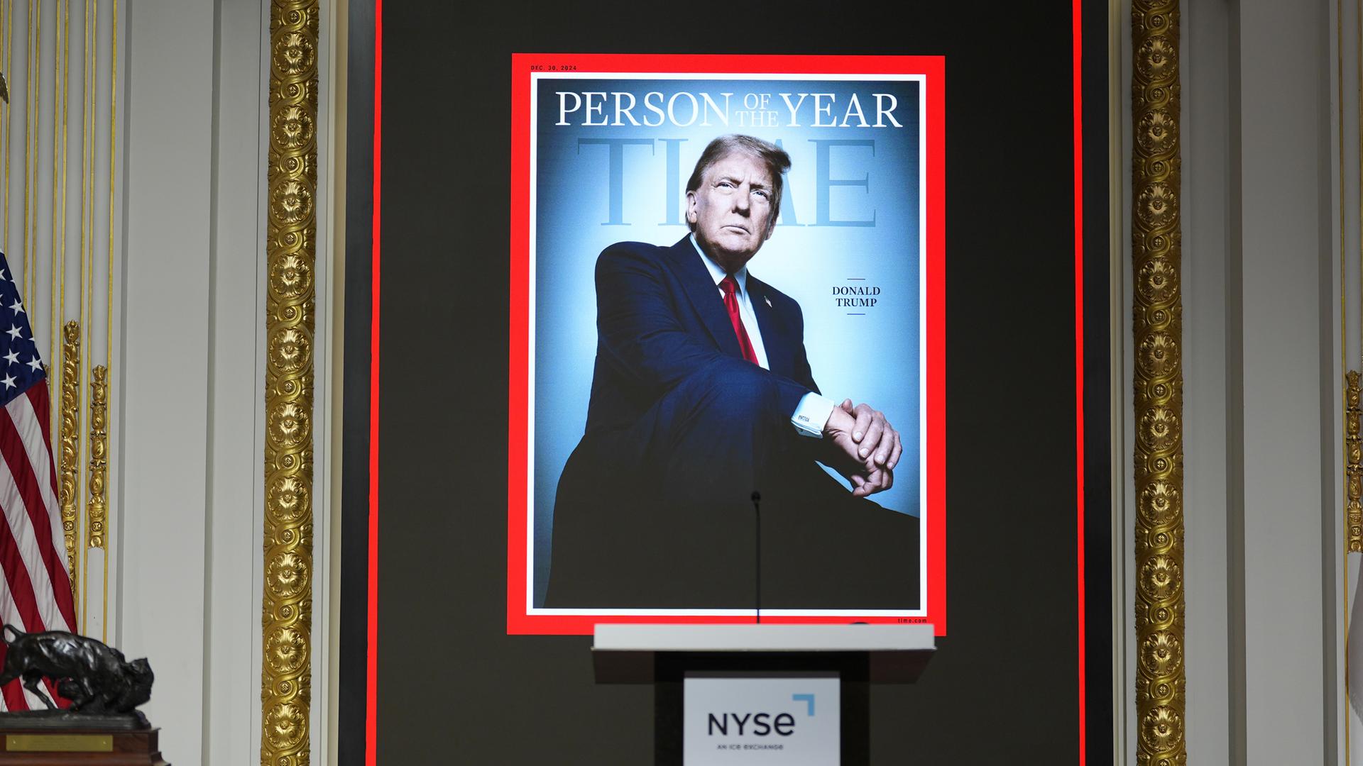 Das Titelbild der Person des Jahres des US-amerikanische "Time"-Magazins zeigt den designierten US-Präsidenten Donald Trump