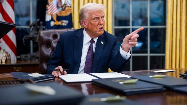 Donald Trump am 21.01.2025  in Washington