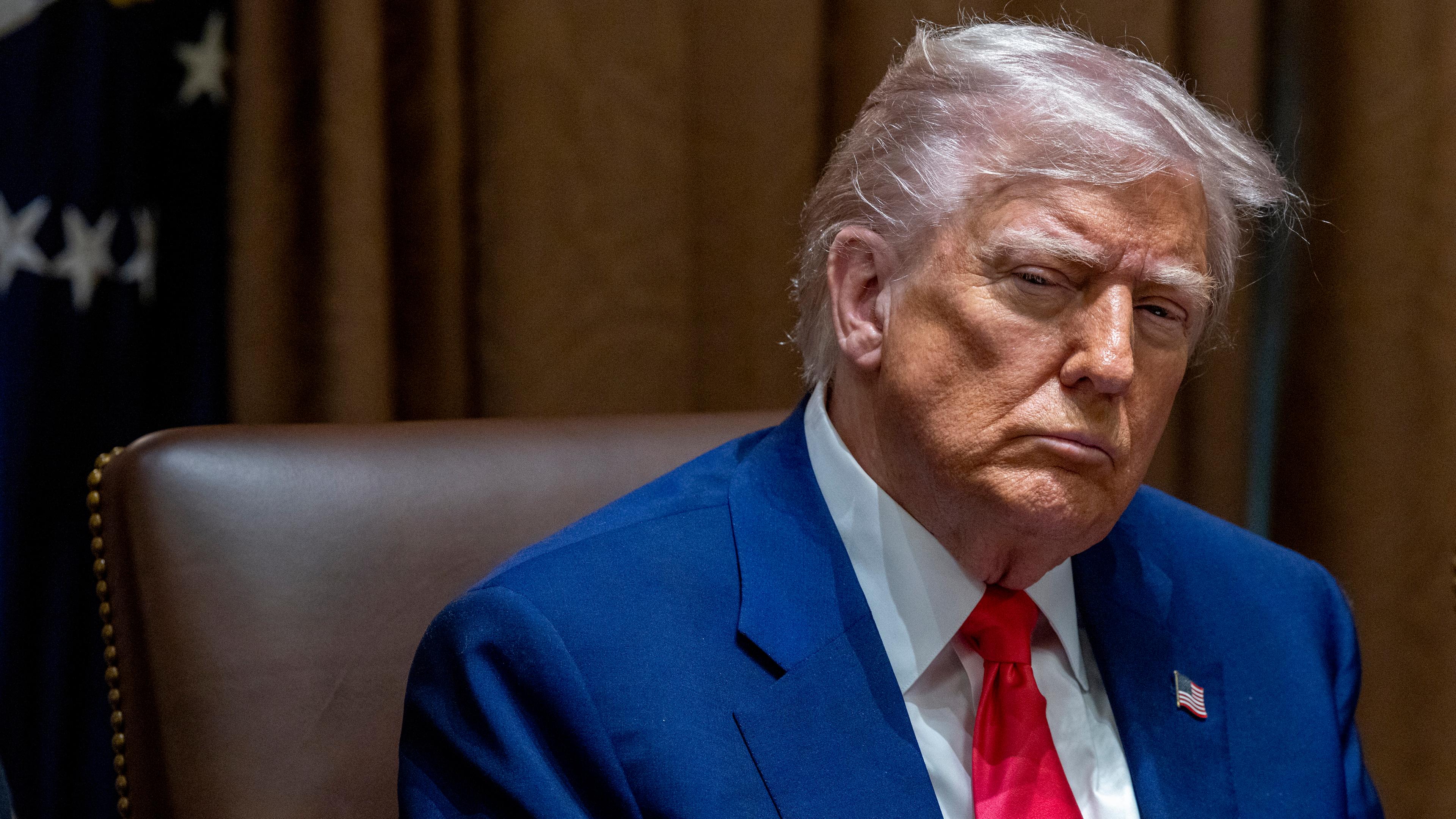 US-Präsident Donald J. Trump bei einem Kabinettsmeeting