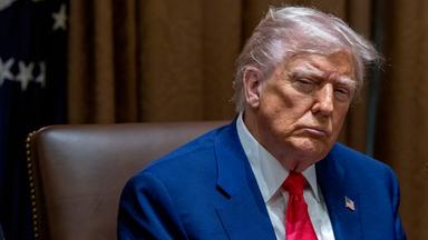 US-Präsident Donald J. Trump bei einem Kabinettsmeeting