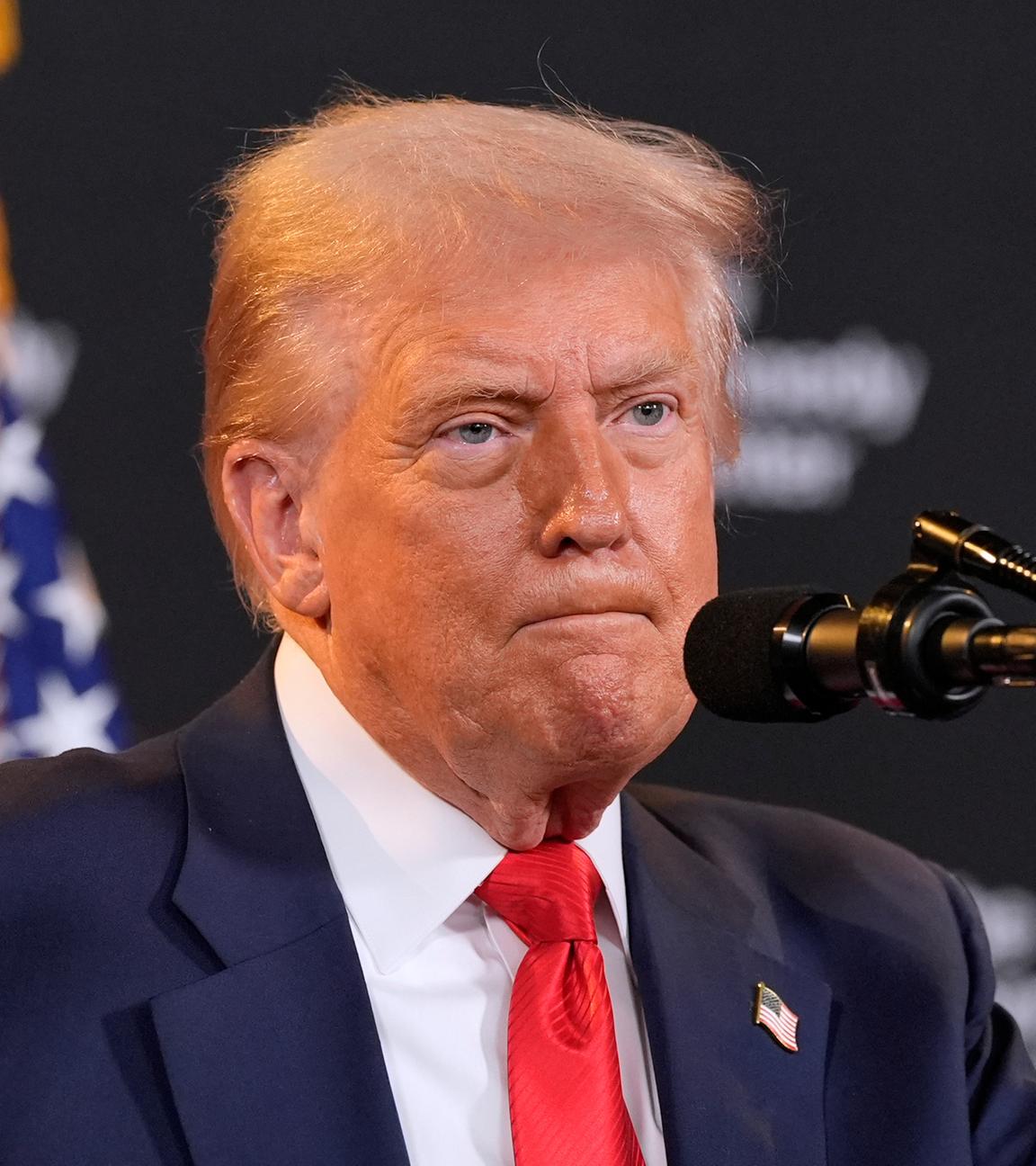 Donald Trump spricht am 13.8.2025 in Washington