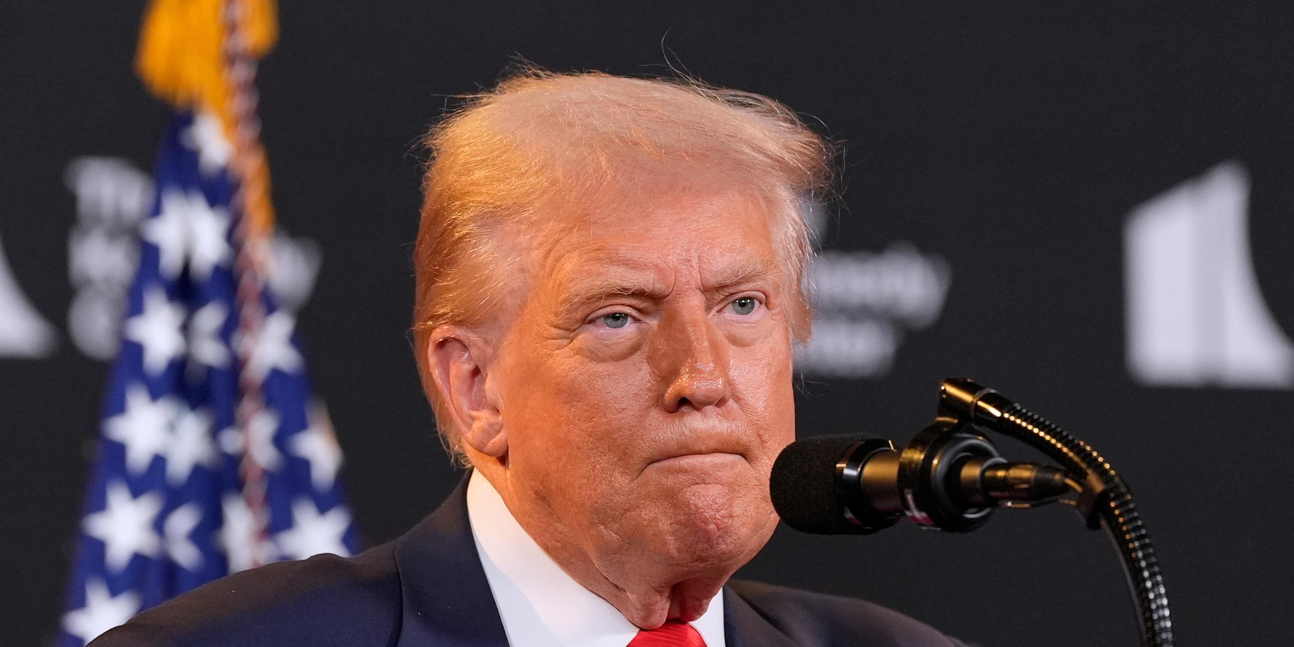 Donald Trump spricht am 13.8.2025 in Washington