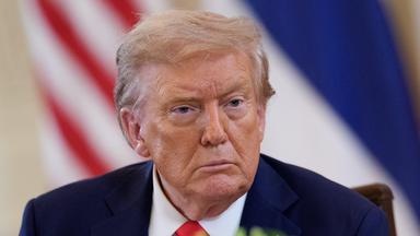 US-Präsident Donald Trump im East Room des Weißen Hauses.
