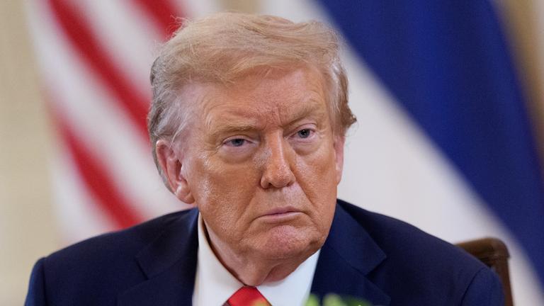 US-Präsident Donald Trump im East Room des Weißen Hauses.