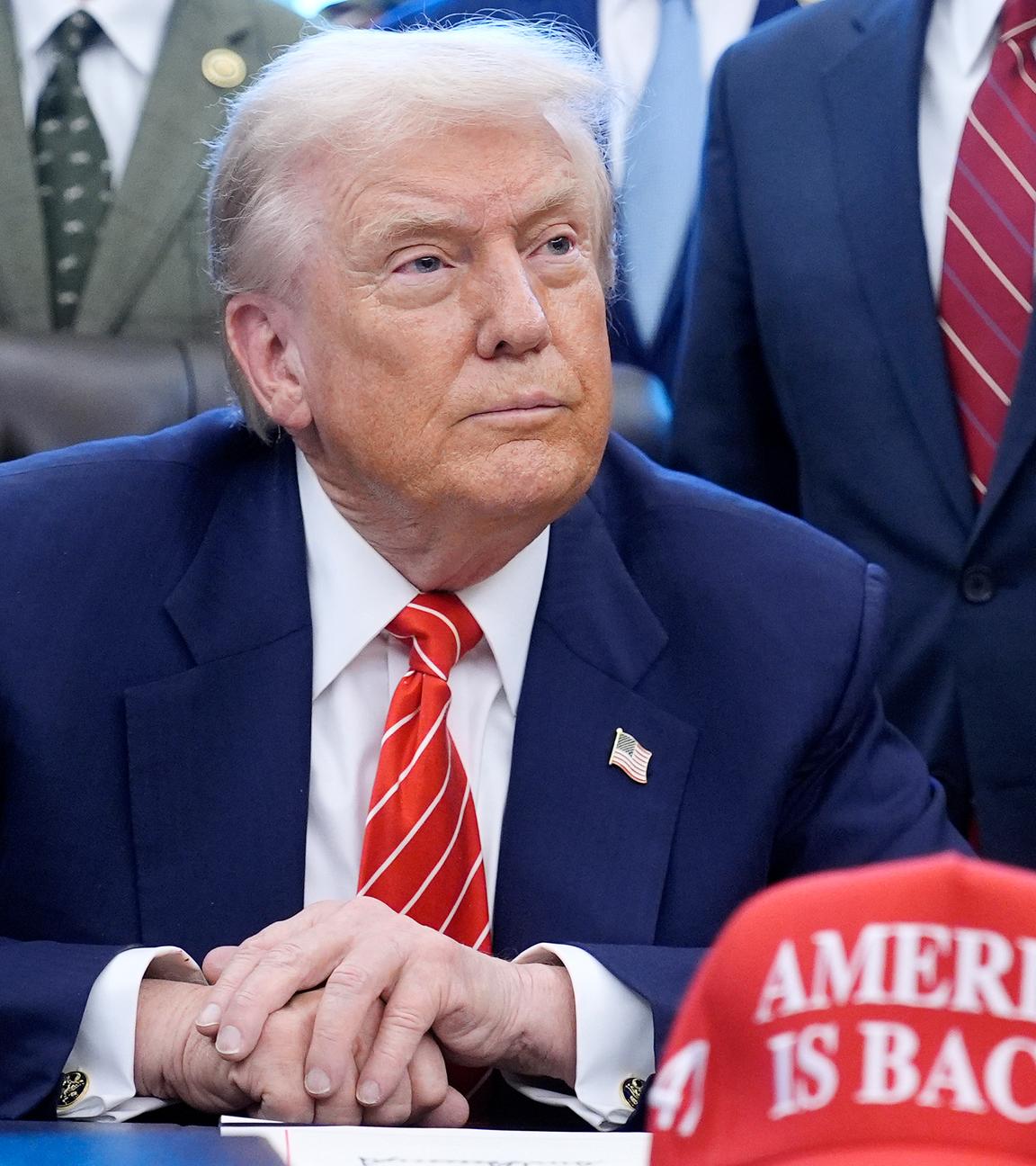 Donald Trump, aufgenommen am 02.03.2026 in Washington (USA)