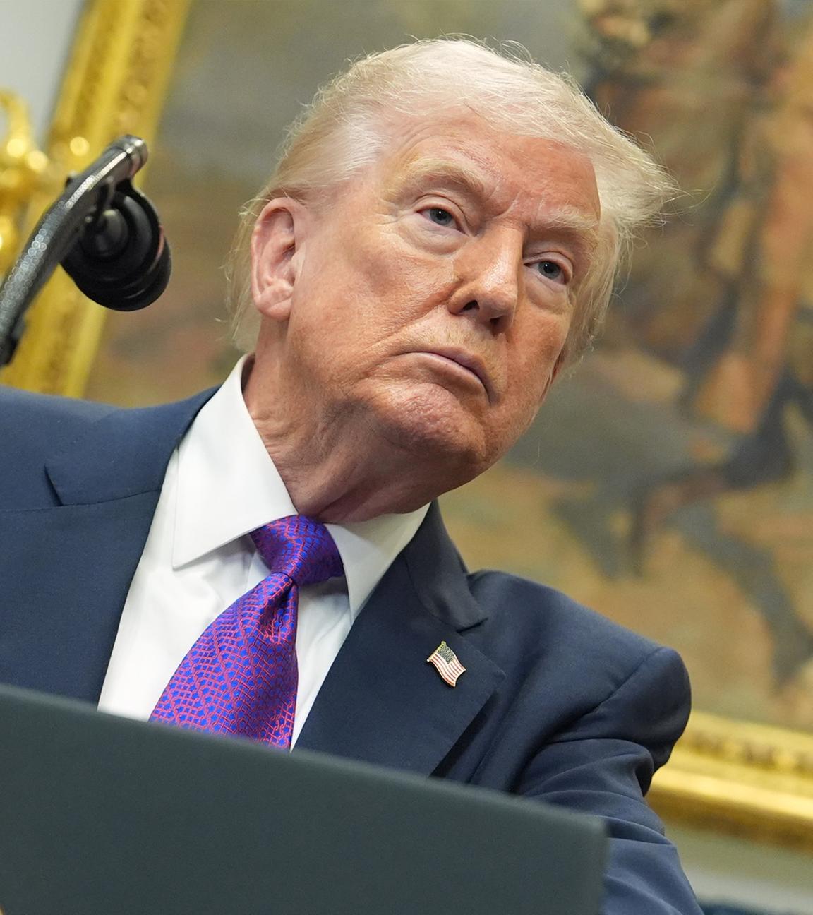 US-Präsident Donald Trump im Rossevelt Room des Weißen Hauses. (Archiv)