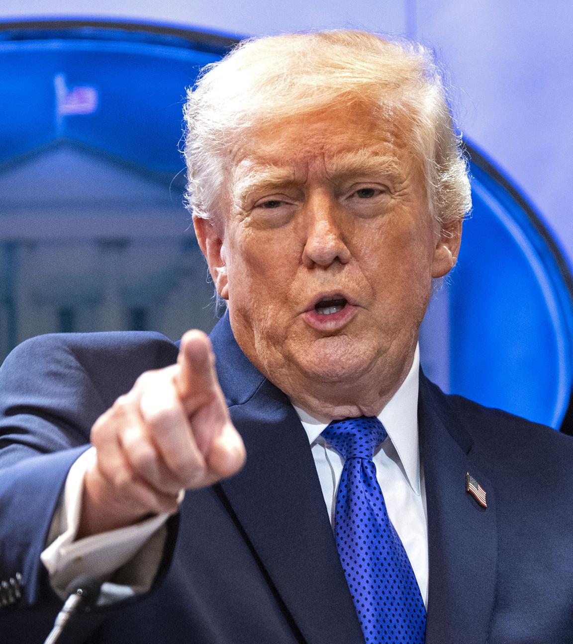 Donald Trump, aufgenommen am 20.02.2026 in Washington (USA)