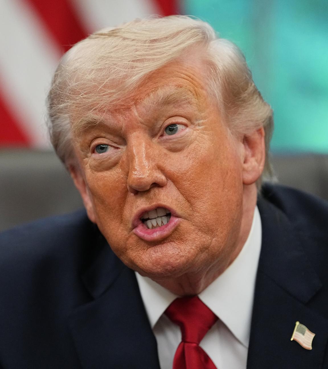 US-Präsident Donald Trump spricht bei einem Treffen mit Nasa-Astronauten im Weißen Haus.