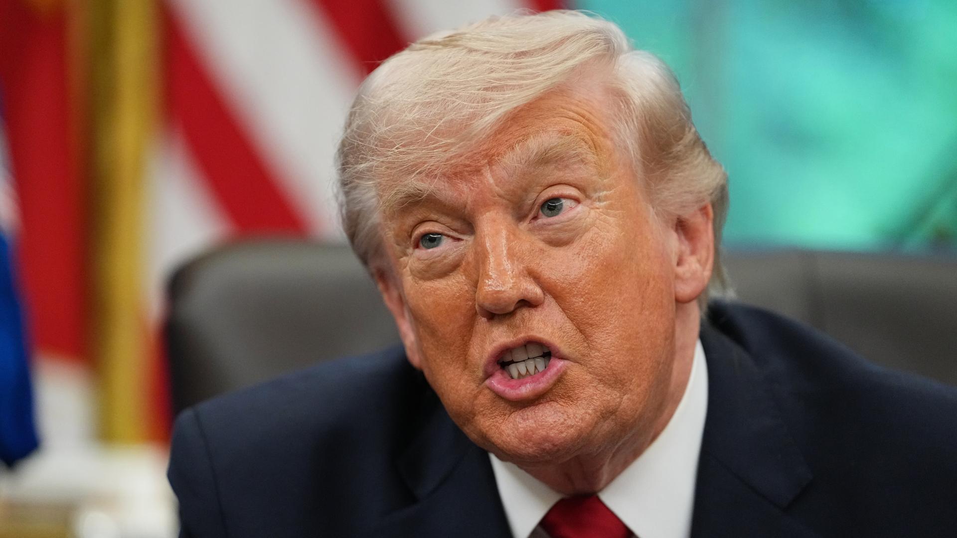 US-Präsident Donald Trump spricht bei einem Treffen mit Nasa-Astronauten im Weißen Haus.