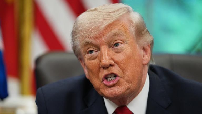 US-Präsident Donald Trump spricht bei einem Treffen mit Nasa-Astronauten im Weißen Haus.