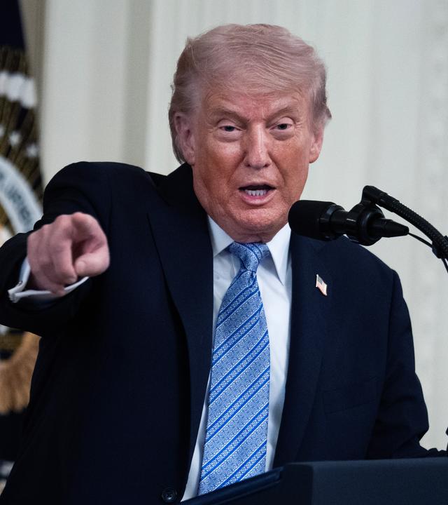 Donald Trump empfängt Kleinunternehmer während der Nationalen Woche der Kleinunternehmen in Washington