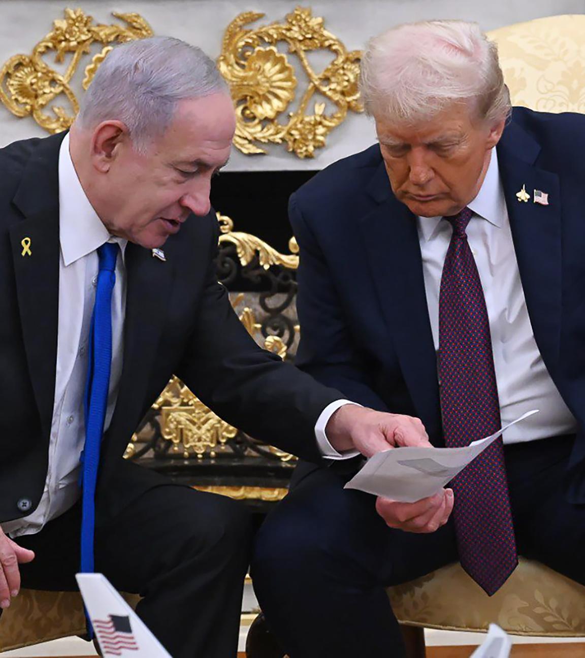 Donald Trump und Benjamin Netanjahu am 29.09.2025 in Washington