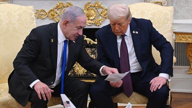 Donald Trump und Benjamin Netanjahu am 29.09.2025 in Washington