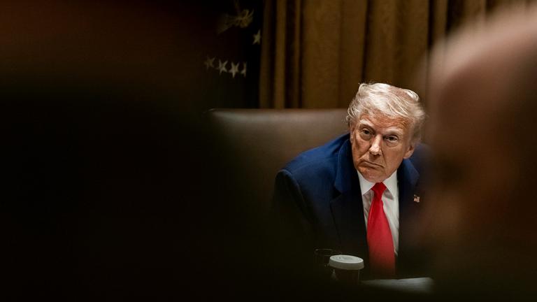 Donald Trump bei einem Kabinettsmeeting in Washington