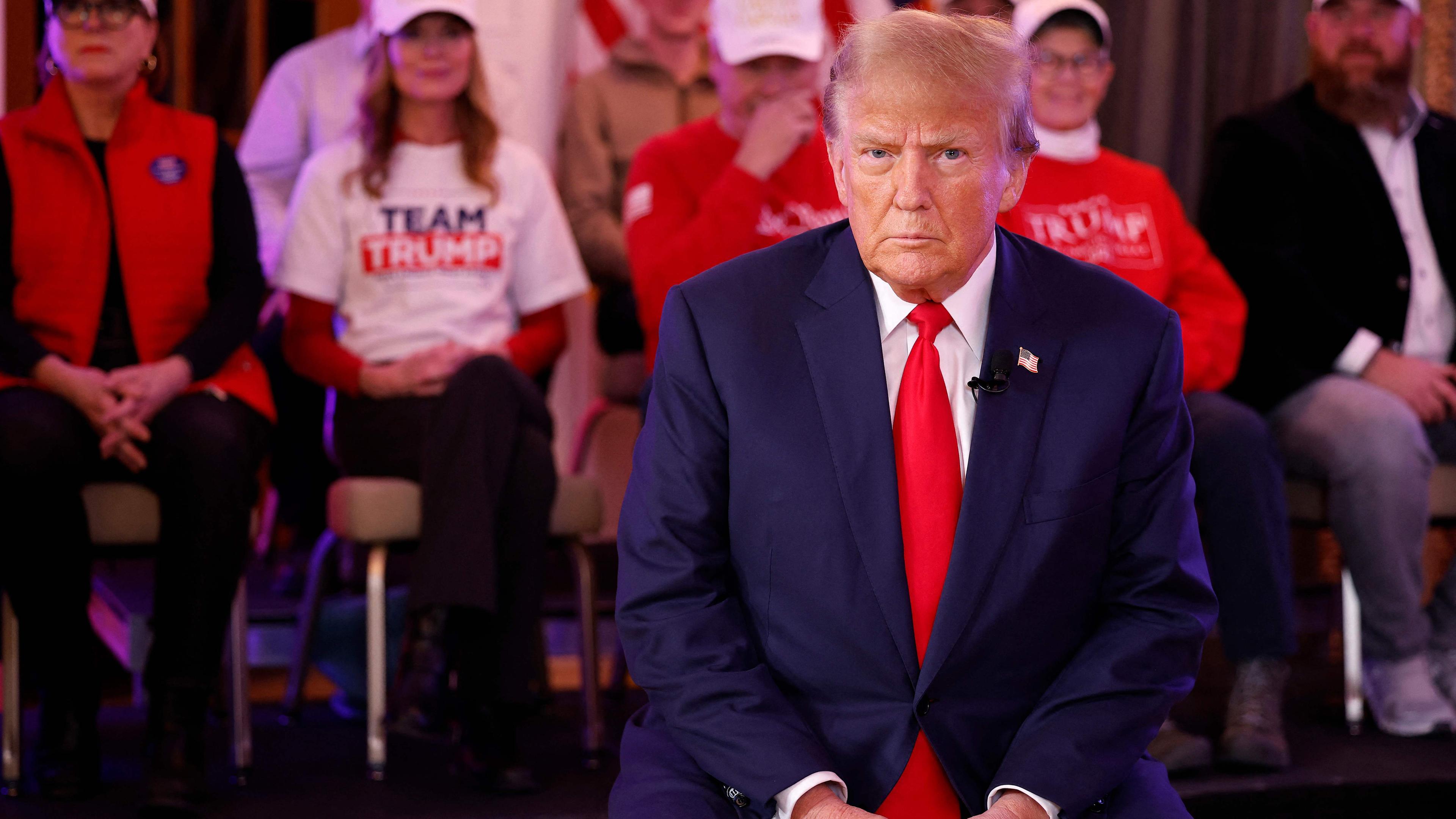 USA, Iowa, Des Moines: Der republikanische Präsidentschaftskandidat, der ehemalige US-Präsident Donald Trump