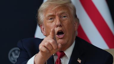 Porträt von Donald Trump.