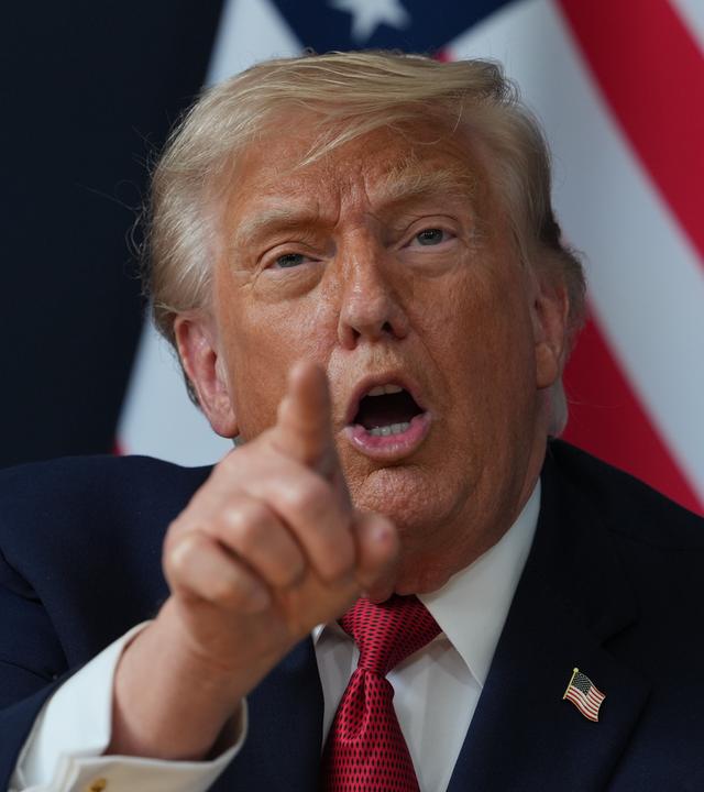 Porträt von Donald Trump.