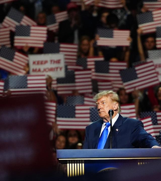 Donald Trump spricht bei einer Veranstaltung der Republikaner anlässlich der Midterms.
