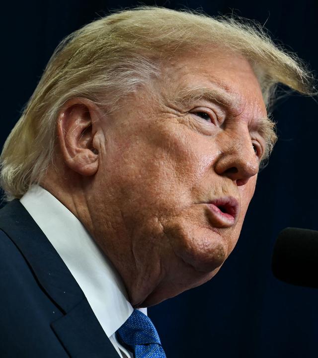 US-Präsident Donald Trump spricht bei einer Veranstaltung im NASA Lyndon B. Johnson Space Center in Houston.