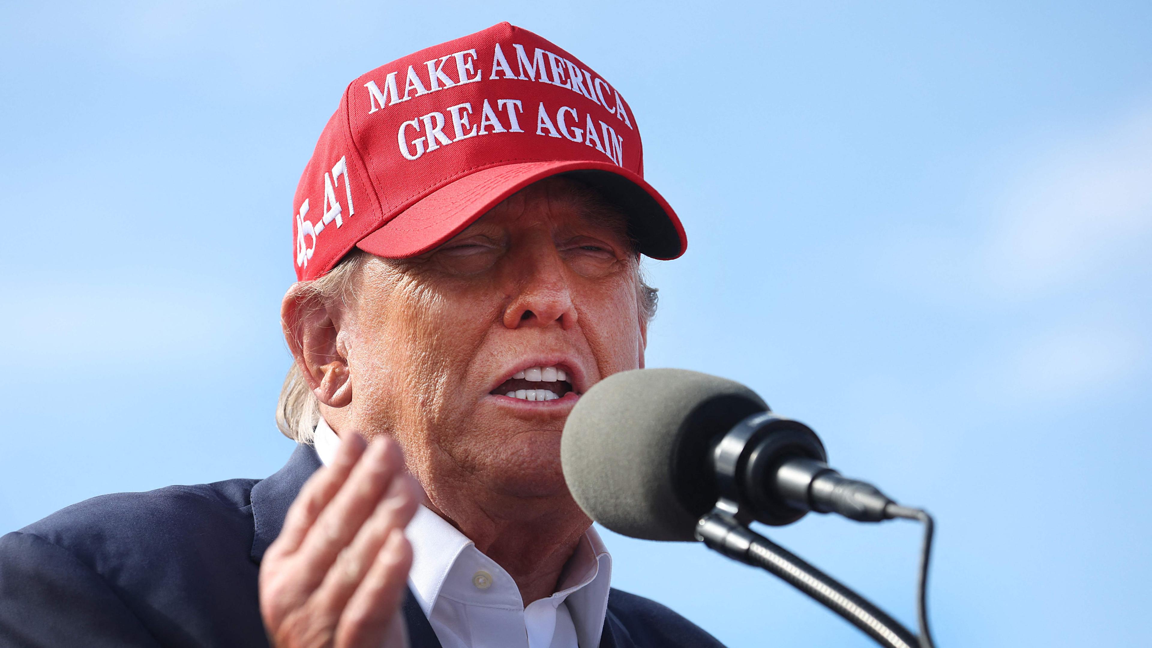 Donald Trump bei einer Wahlkampfveranstaltung in Ohio