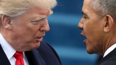 Donald Trump und Barack Obama (Archivbild)