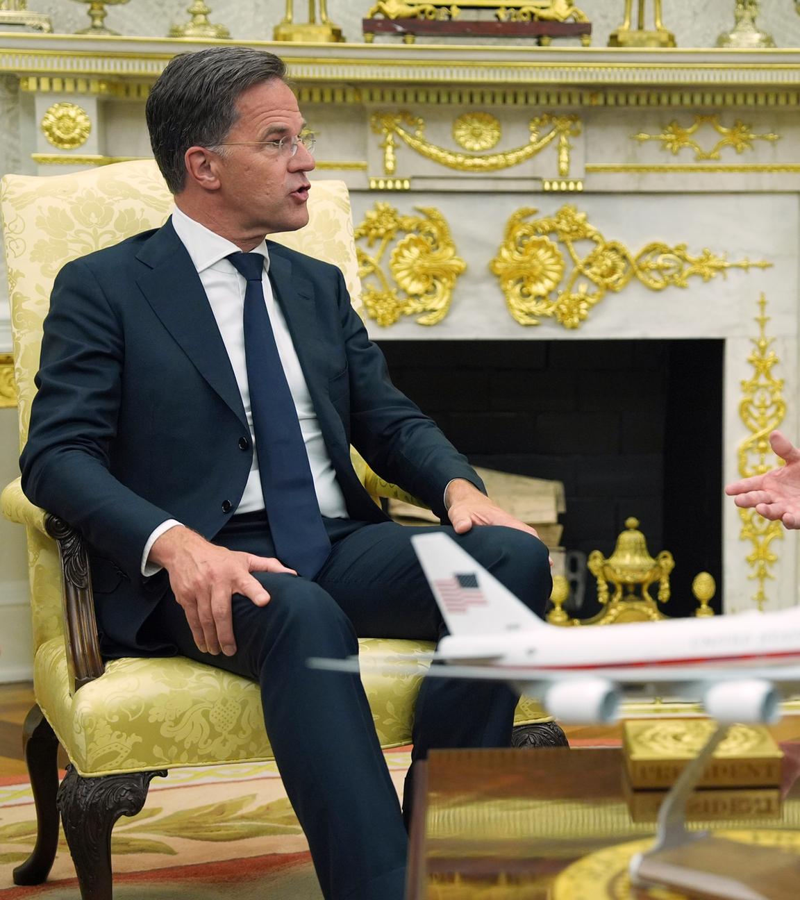Donald Trump und Mark Rutte im Oval Office