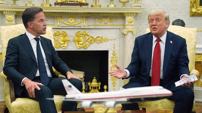 Donald Trump und Mark Rutte im Oval Office