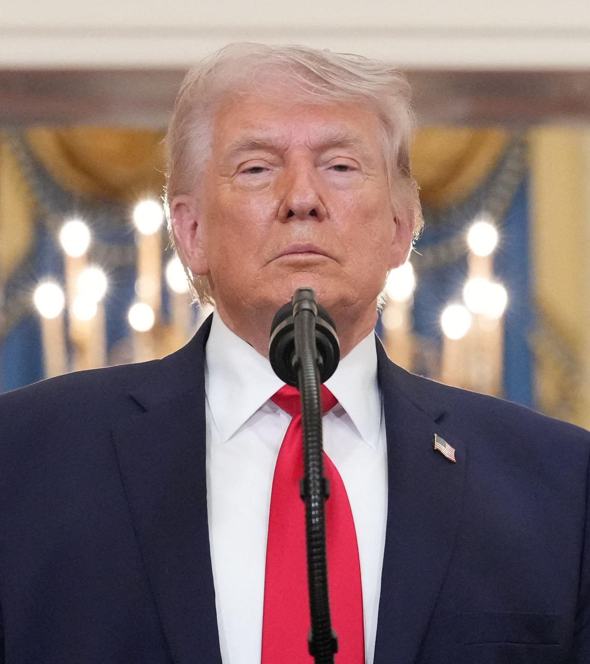 US-Präsident Donald Trump während seiner Rede an die Nation zum Iran-Krieg