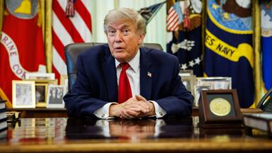 US-Präsident Donald Trump im Weißen Haus.