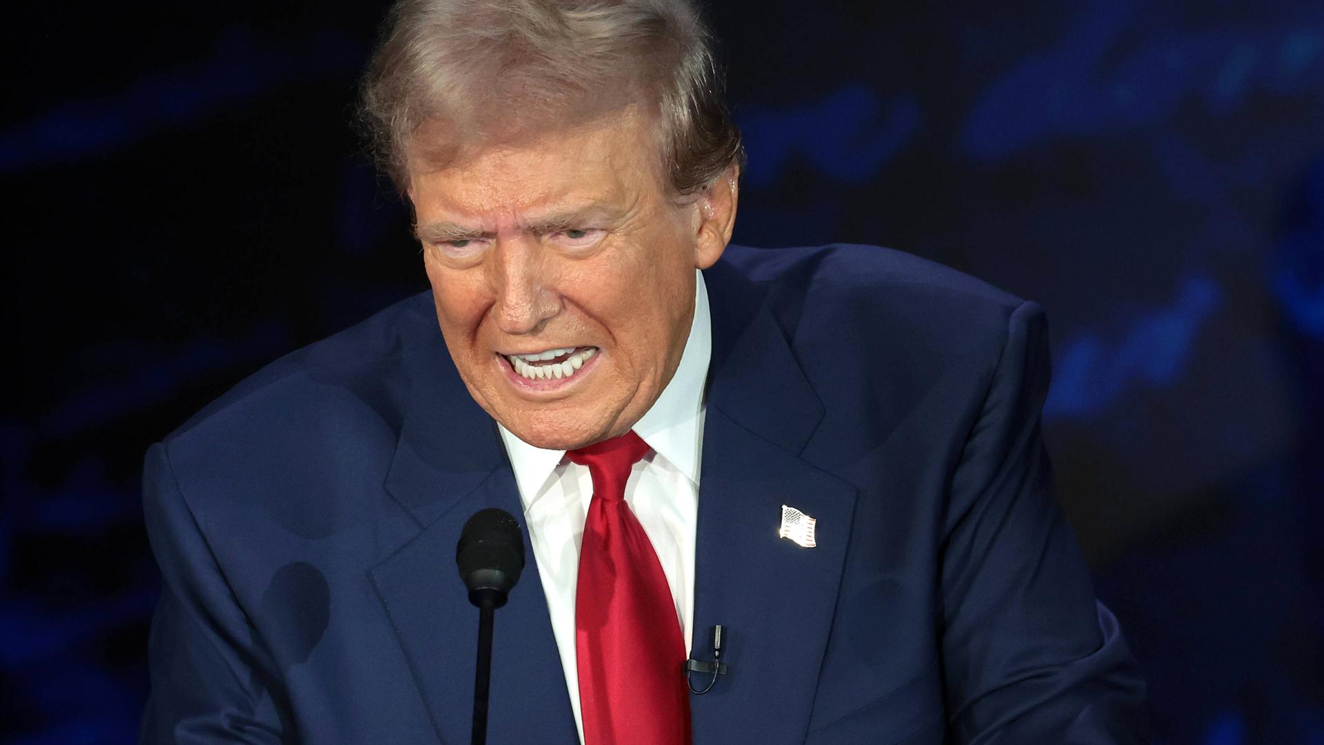 Der republikanische Präsidentschaftskandidat, Donald Trump