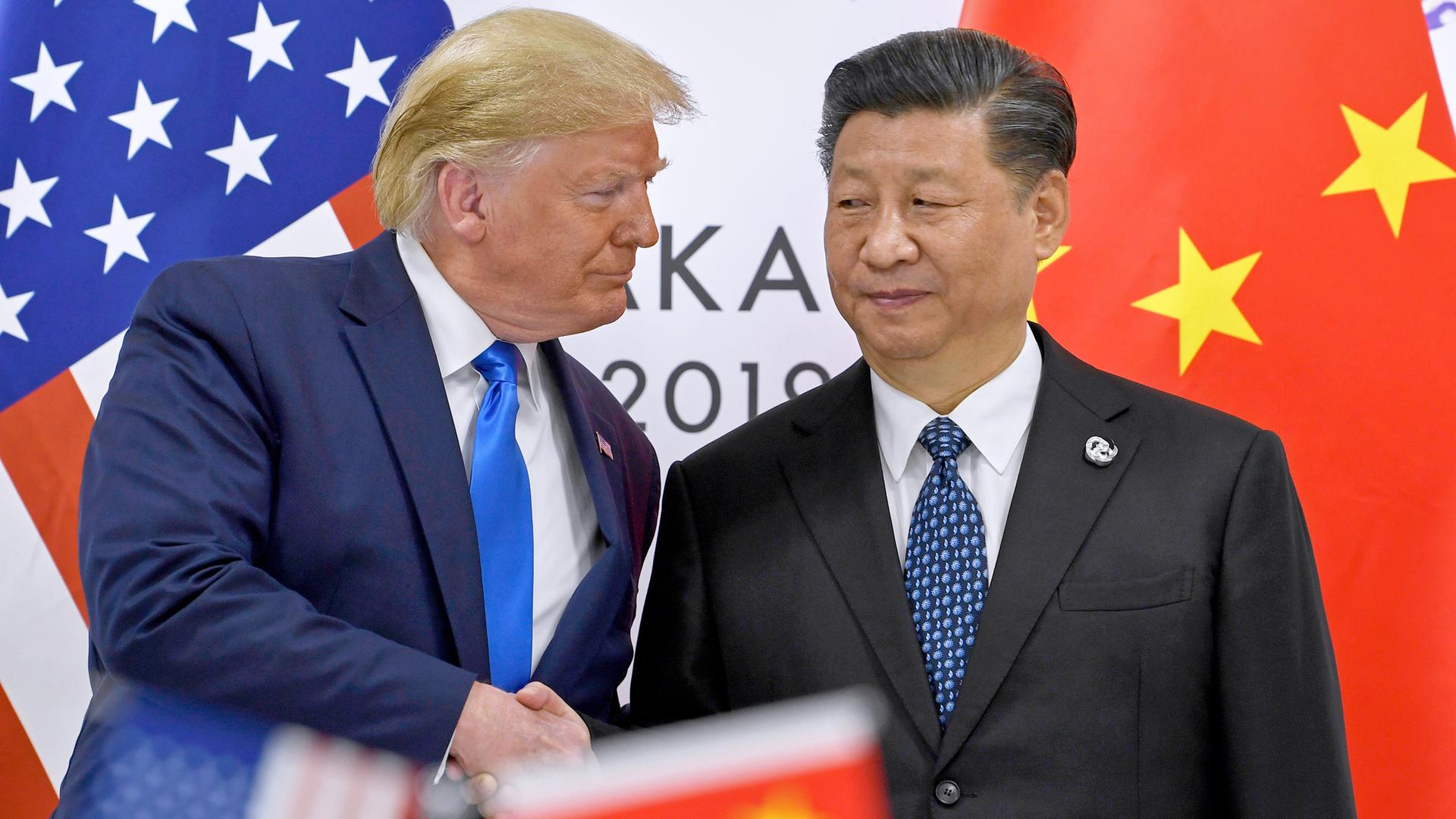 US-Präsident Donald Trump und Chinas Präsident Xi Jinping, Archivbild