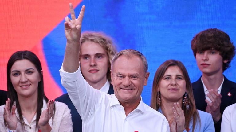 Donald Tusk am 09.06.2024 in Warschau (Polen)