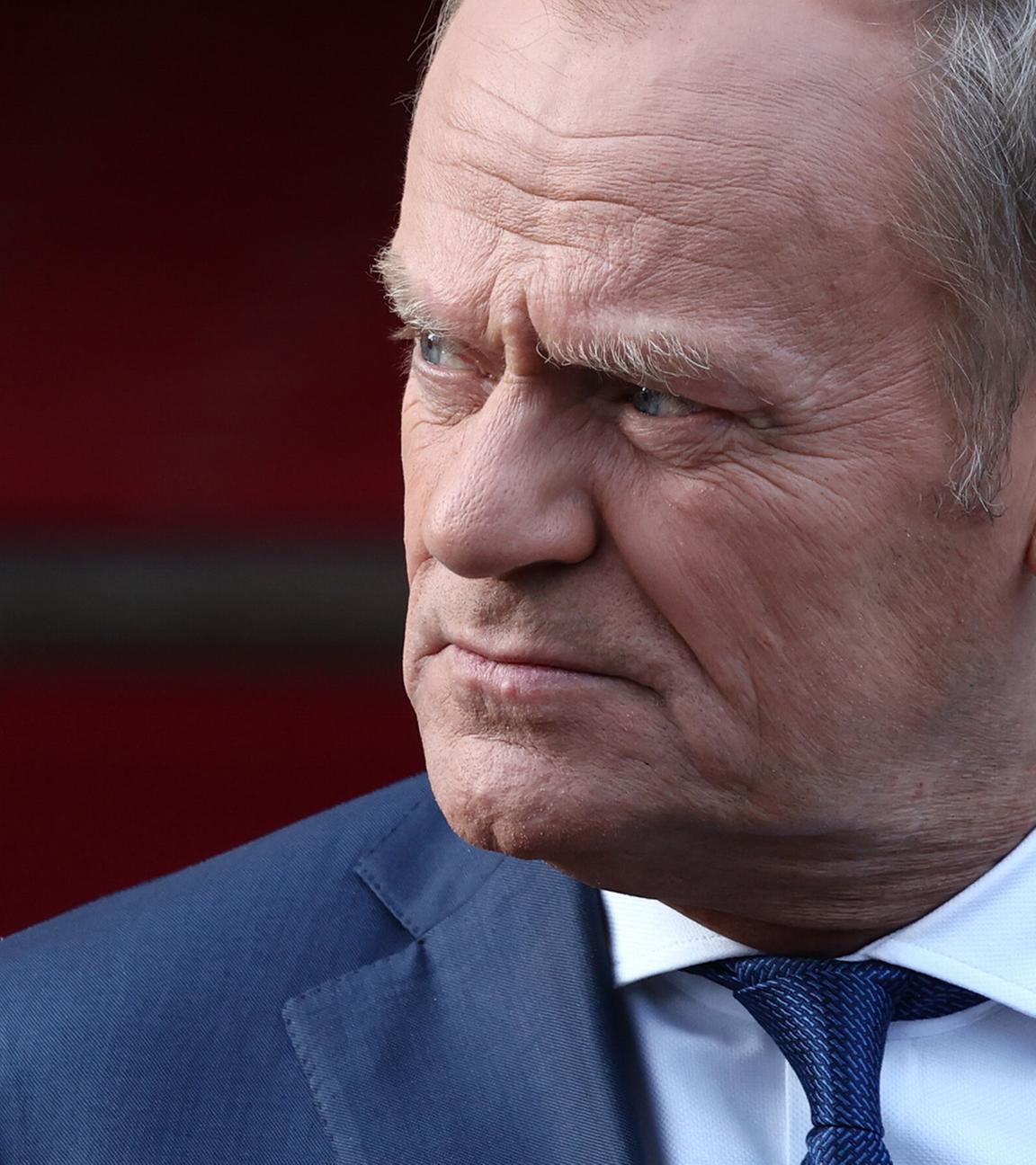 Der Polnische Ministerpräsident Donald Tusk am 07.05.2025 in Warschau.