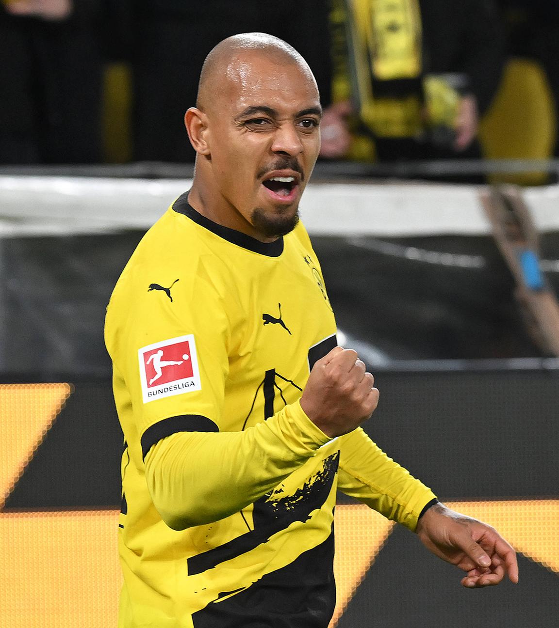 Donyell Malen jubelt nach seinem Tor
