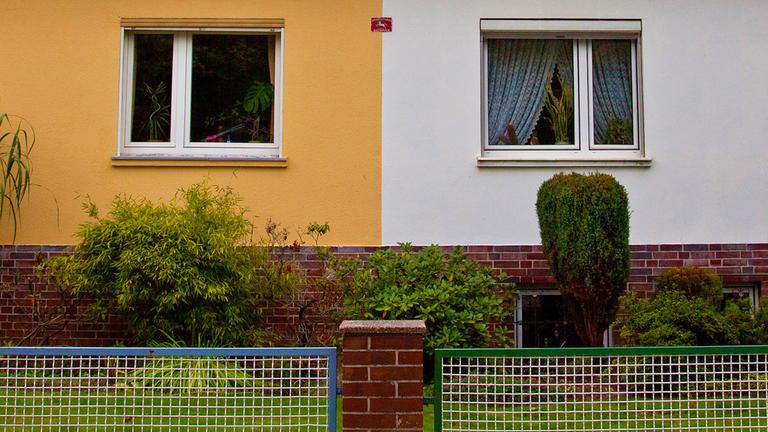 Eine Doppelhaushälfte