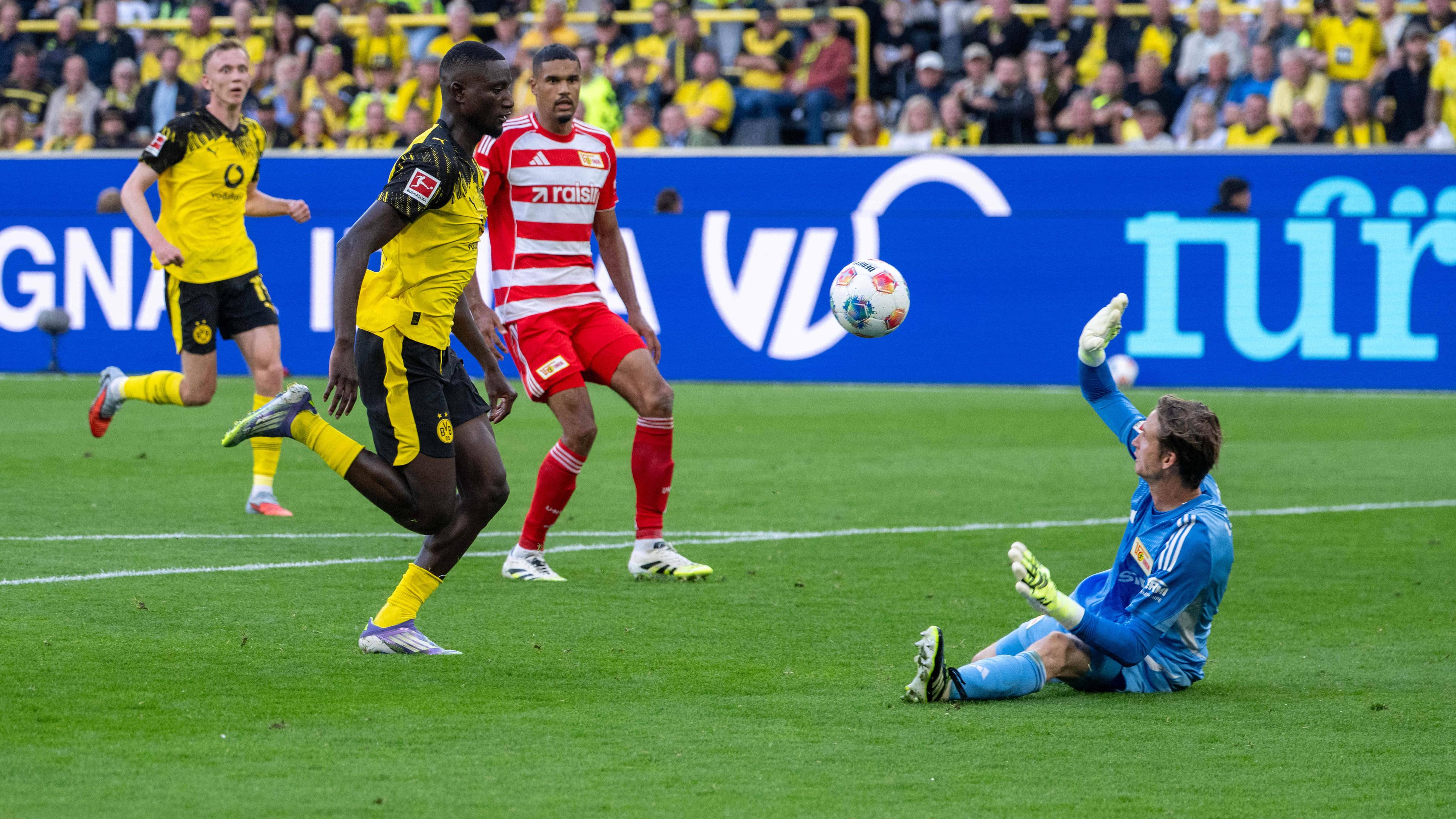 Serhou Guirassy (Dortmund) das 2:0 gegen Union Berlin.
