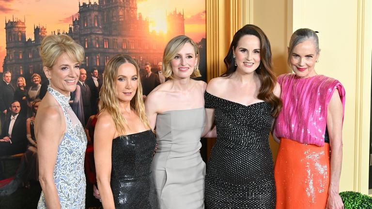 Charaktere von Downton Abbey auf der Premiere in New York.