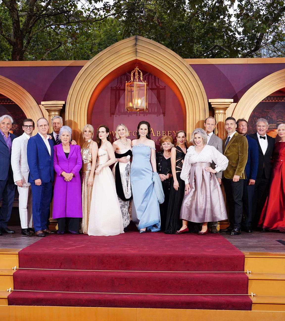 Der Cast von Downton Abbey bei der Premiere in London.