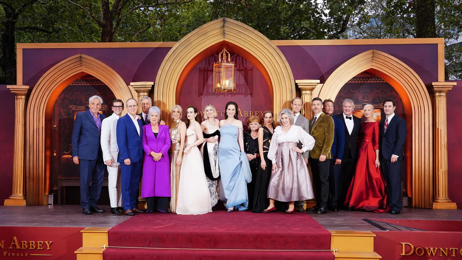 Der Cast von Downton Abbey bei der Premiere in London.