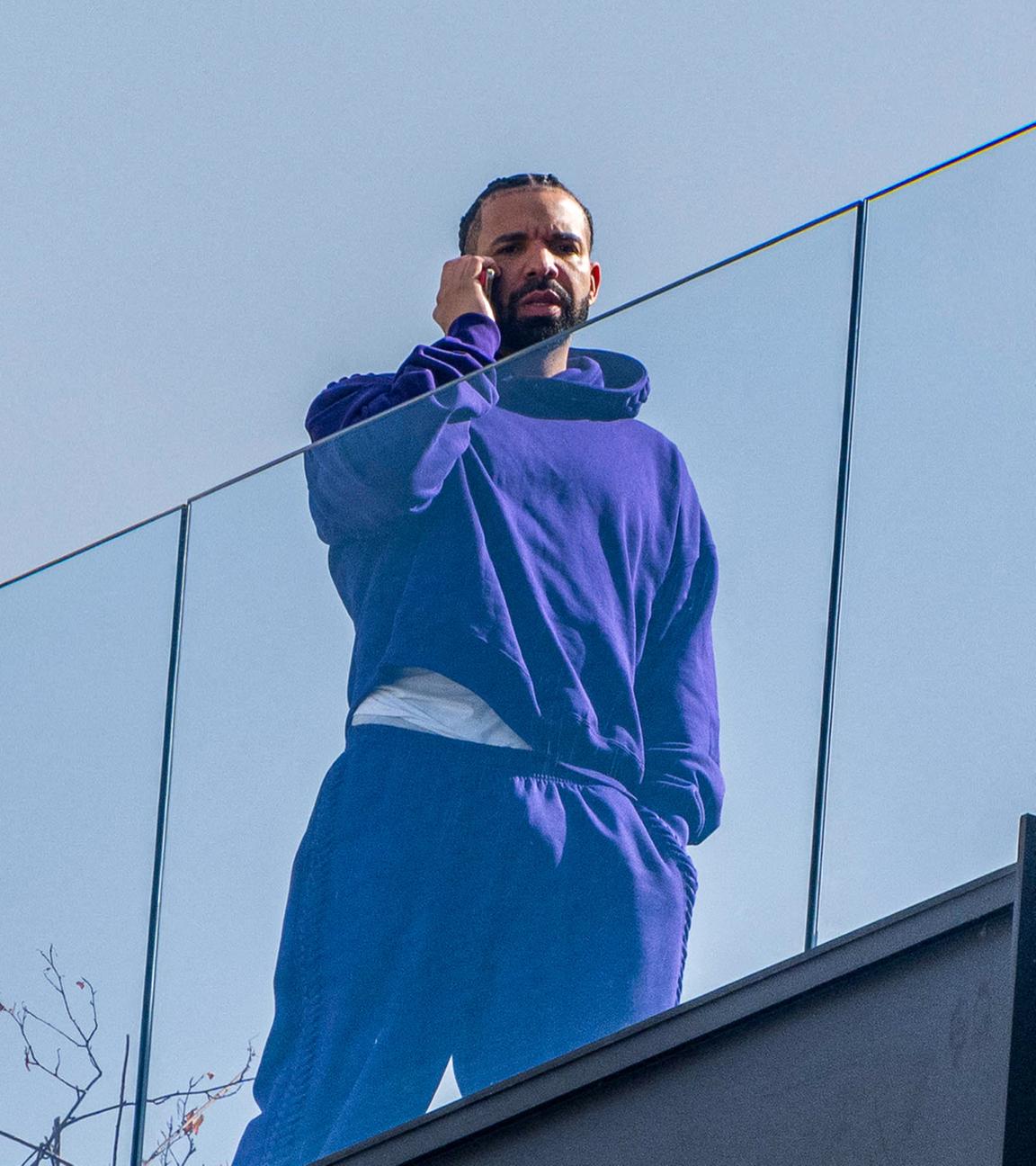 Rapper Drake am Telefon. (Archiv)