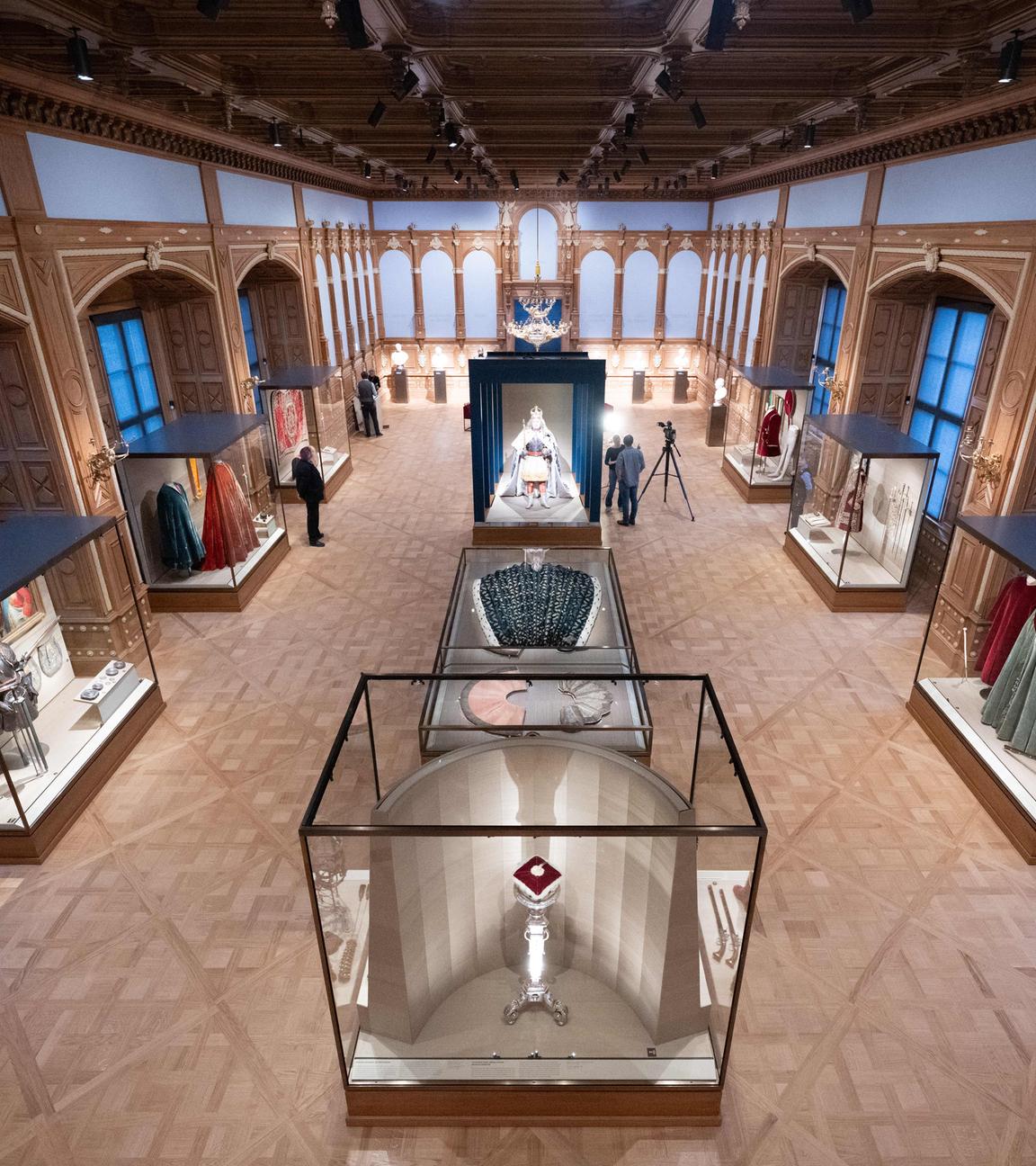 Innenansicht der Festetage des Dresdner Residenzschlosses.