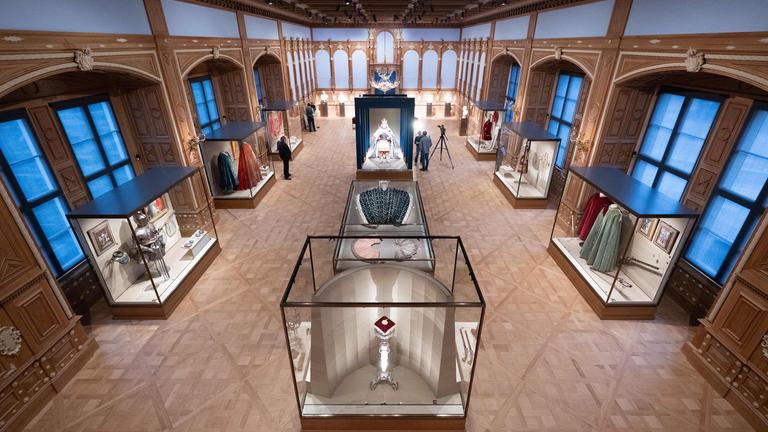 Innenansicht der Festetage des Dresdner Residenzschlosses.