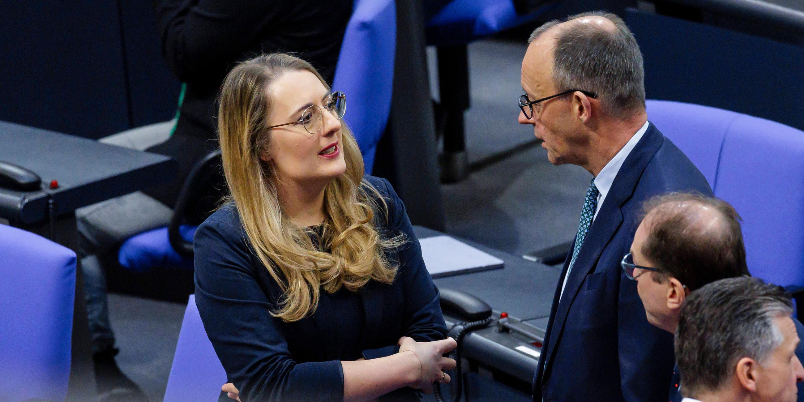 Katharina Droege und Friedrich Merz