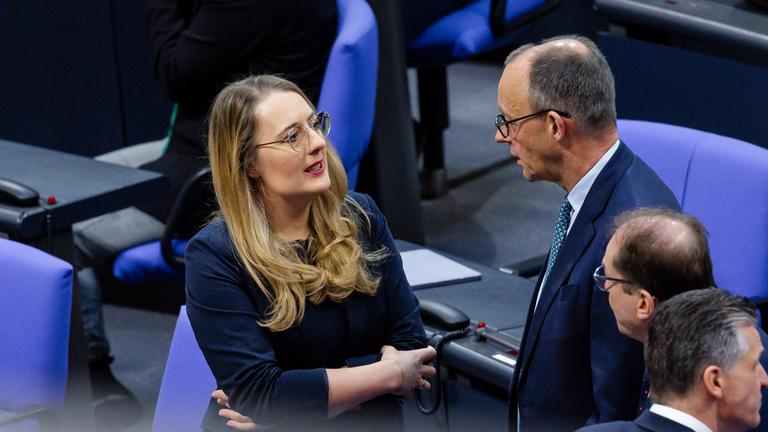 Katharina Droege und Friedrich Merz