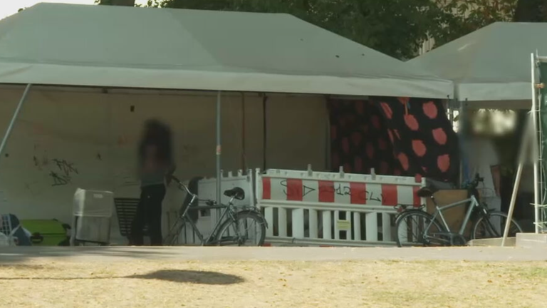 Drogenpavillons im Darmstädter Herrngarten