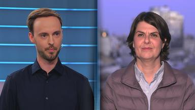 Russland-Korrespondent Felix Klauser und ZDF-Reporterin Anne Brühl. 
