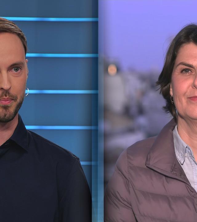 Russland-Korrespondent Felix Klauser und ZDF-Reporterin Anne Brühl. 