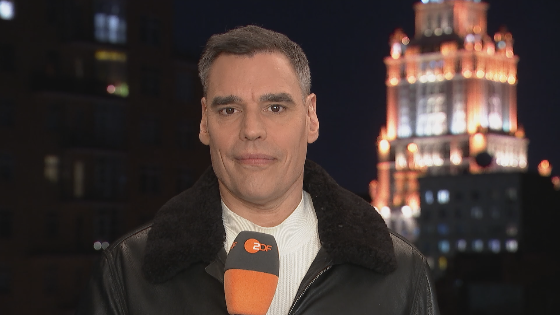 ZDF-Korrespondent Armin Coerper live aus Moskau