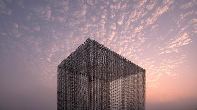 Die Eingangstore von Architekt Asif Khan zur Expo 2020